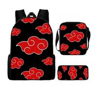 (B)Naruto Set Zaino Bambini Con Astuccio Matite E Versatile Per Gite Scuola Giorno