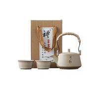 (B,One Pot And Two Cups)Porcelain Tea Cup Set Premium Quality Ceramic Craftsmanship for Chinese Traditional Gongfu Tea Ceremony