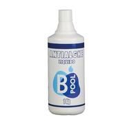 B POOL Antialghe Blu Liquido. Soluzione Antialghe per Piscina. Per prevenire e tenere sotto controllo la formazione di alghe e batteri nella tua piscina. Formato da 1 Kg