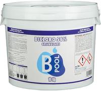 B POOL Dicloro 56% Diidrato Granulare. Cloro per Piscina Granulare ideale per sanitizzare l'acqua della tua piscina. Prodotto a scioglimento rapido con impatto minimo sul pH. Formato da 10 Kg