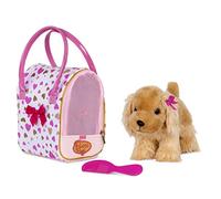Pucci Pups- Gold & Pink Heart Print Glam Bag W/Cocker Spaniel, Colore, 062243451834