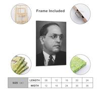 B. R. Ambedkar Poster con stampa artistica da appendere alla parete, motivo: giurista indiano, decorazione per la casa, 30 x 45 cm