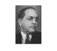 B. R. Ambedkar - Poster con stampa artistica da parete su tela, motivo: giurista indiano, opera d'arte per stanza, 50 x 75 cm
