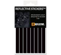 B REFLECTIVE 3M® LINES™ Kit strisce riflettenti, Multi supporto: Bicicletta, Scooter, Monopattino Elettrico, Tutti i caschi, Tecnologia 3M, 1x15 cm, Nero