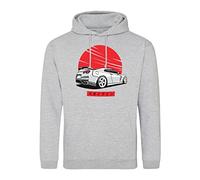 B&S Boutique Godzila Skyline GTR R35 JDM Legends Felpa con Cappuccio Unisex Grigio Size XL