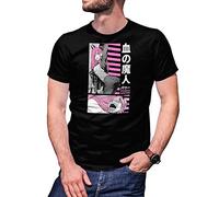 B&S Boutique Power Chainsaw Anime Gore Denji Pochita Makima T-Shirt Maglietta per Uomo Nera Size L