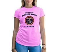 B&S Boutique University of American Samoa Law School Maglietta da Donna Rosa Size M