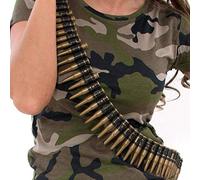 B&S Trendz Militare Bambini Gioco Cintura Porta proiettili - 60 " Lungo
