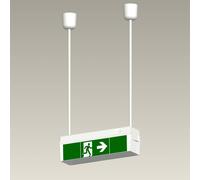B-Safety Set pendente per lampada di emergenza C-LUX Standard, 50 cm B-Safety