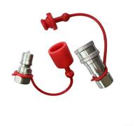 B Serie per Accoppiamento Rapido Idraulico ISO7241-A NPT Filettatura Blocco Sfera Valvola Automatica Acciaio al Carbonio Agricoltura Grigio (E)
