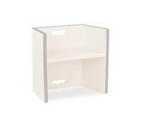 B. spaces - Kids’ Step Stool & Chair - 3-In-1 Step Stool for Bedroom, Bathroom, Kitchen - Furniture for Toddlers and Kids - Chair Stair - Ivory - Chair Stair - Ivory