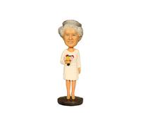 (B)Statua The Queens 70th Platinum Jubilee Bobbling Nodding Head Figure Action
