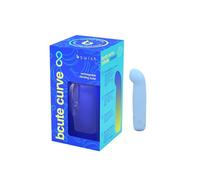 B SWISH - BCUTE CURVE INFINITE CLASSIC LIMITED EDITION SILICONE RECHARGEABLE VIBRATOR ELECTRIC BLUE