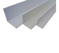 B&T Metall Angolo di plastica rigida, in PVC, bianco, 50 x 50 x 3,0 mm, lunghezza 2 metri