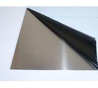 B&T Metall Lamiera di alluminio spessa 1,5 mm, lamiera di alluminio laminata naturale su un lato con pellicola protettiva nel taglio, dimensioni 40 x 70 cm (400 x 700 mm)