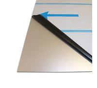 B&T Metall Lamiera tagliata in alluminio anodizzato E6/EV1, 2,0 mm di spessore, con pellicola protettiva su un lato, color argento