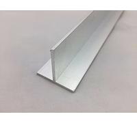 B&T Metall Profilo a T in alluminio - 20 x 20 x 2 mm in AlMgSi0,5 F22 saldabile, adatto all'anodizzazione, lunghezza circa 2 m. (2000 mm + 0/- 3 mm)