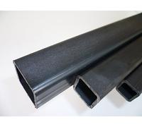 B&T Metall, tubo quadrato, in acciaio ST37, 15 x 15 x 1,5 mm, in lunghezze da 1500 mm con differenza di +0/-3 mm, di colore nero, profilo cavo