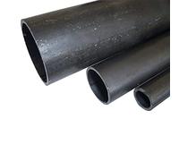 B&T Metall Tubo rotondo in acciaio grezzo, Ø 48,3 x 2,0 mm, lunghezza ca. 0,5 m, tubo di costruzione ST 37, nero, grezzo, profilo cavo