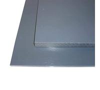 B & T Metallo duro pvc grigio piastre 5,0 mm stark nel taglio