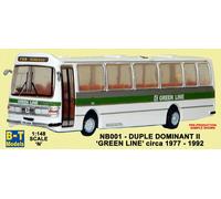 B-T Modelli NB002 Aec Reliance Duple Dominant II Verde Linea ' IN '= 1/148th
