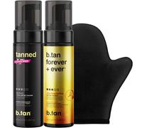 B.Tan Best -Tanner Mousses Bundle con applicatore di mitt abbronzante per abbronzatura finta | 1 ora Express Sunless Bestie Kit Kit Vegan & Cruelty F
