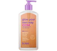 b.tan Face & Body Clear Self Tan Gel | Glow Your Own Way Hydrated - Ultra Hydrating, Transfer-Resistant, Gradual Sunless Tanning Gel for Face and Body, Vegan, Cruelty Free Self Tanner, 8 Fl Oz