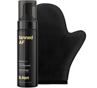 B.TAN - Kit abbronzante AF abbronzante mousse con guanto applicatore, confezione risparmio per abbronzatura più veloce e più scuro su tutte le tonalità di pelle, senza parabeni, non vegano