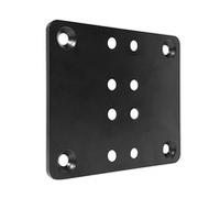 B-TECH BT8390 Base Nero Acciaio Parete 140 mm 5 mm SYSTEM X BT8390-CFK/B