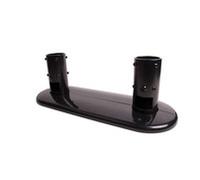 B-Tech Supporto per soffitto a pavimento BT7807/B – Doppio palo ø50 mm, Heavy Duty, Nero 200 kg