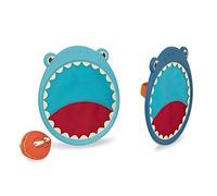 B. toys by Battat - Palla e Racchette da spiaggia a Forma di Squalo - Critter Catchers - Gioco di acchiappa - Set per Bambini di 3 Anni in Su (3 pezzi)