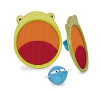 B. toys - Frankie la rana - Gioco di lancio e cattura - Acchiappacriteri - Playset per lo sport e l'aria aperta - 2 palette per rane e palla in tessuto - giocattolo da esterno per bambini, 3 anni+