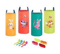 B. Toys- Animali for Kids - Racing Sacks & 3-Legged Race Bands - Egg-And-Spoon Game - Birthday Party 5 Years + - Outdoor Games Galore, Multicolore, Medium, BX2279Z