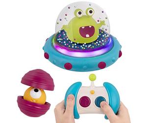 B. toys Auto Spaziale telecomandata Marky Mars con luci e Suoni | Include astronave, telecomando e piccolo pianeta pop-up; 2 modalità di gioco, guida o automatica; 1+ anni