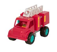 Battat - Camion dei pompieri con figure - Autopompa rossa giocattolo con ruote in gomma morbida - Giocattolo per bambini, 18 mesi +