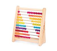 B. toys - Due-Frutti! - Abaco di Legno per Bambini - Classico Giocattolo matematico con 100 Perline - Giocattolo educativo per addizioni e sottrazioni - Numeri e conteggio - 18 Mesi +