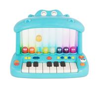 B. toys - Hippo Pop - Tastiera musicale giocattolo - Pianoforte - Canzoni, suoni e luci - Strumento musicale per bambini, ragazzi, 12 mesi +