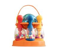 B. toys Let's Glow Bowling!, Gioco di Bowling Luminoso per Bambini | 6 birilli colorati, 1 palla luminosa e custodia con maniglia; gioco attivo per casa e feste, Bowling luminoso; 2+ anni
