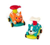 B. toys - PawMobiles - Auto giocattolo Push & Go - Veicoli per cani e gatti - Automobili giocattolo per neonati, bambini e ragazzi - 18 mesi +