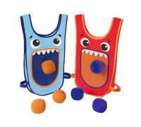 B. toys - Preschool Tag Game - Dodgeball Set - Toss, Catch & Tag Vests - 2 Vests & 6 Balls - 3 Years + - MonsterTag
