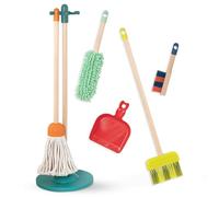 B. toys B. Giocattoli - Set di Pulizia per Bambini - Giocattoli in Legno - Kit di Gioco per Bambini - Scopa, Paletta, Spazzola - Clean 'n' Play - 2 Anni +