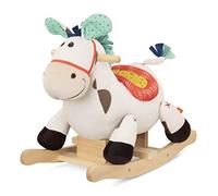 B. Toys Rocking Horse - Comfy Seat & Hardwood Rockers - Developmental Toy for Active Play - Sturdy & Durable - 18 Months + - Rodeo Rocker-Spotty, BX1935Z