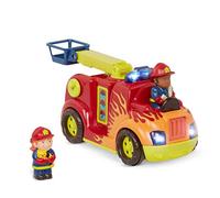 B. toys - Rrrroll Models Fire Flyer - Camion dei pompieri giocattolo con parti mobili e pompiere per bambini dai 18 mesi in su