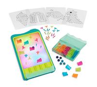 B. Toys Run & Peg Color-Changing Light Board - 180pc Creative Art Toy - Toys for Toddlers, Kids - 4 Years + - Light-Up Marble Drop, Multicolore, BX2326Z