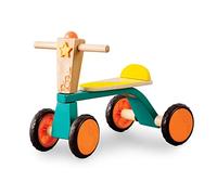 B. toys Smooth Rider, bicicletta di legno a 4 ruote, cavalcabile | Set da 5; bicicletta cavalcabile con 4 ruote e maniglie facili da afferrare; supporta fino a 40 kg; 18+ mesi