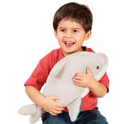 B. toys - Squishy abbracciabili - Squalo di peluche - Animale di peluche - Squalo grigio soffice e morbido - Giocattolo lavabile per neonati, bambini e ragazzi - 0 Mesi +