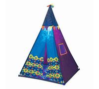 B. Toys- Tenda a cielo stellato - Blu- Tenda da gioco per finta - Tenda da interno e da esterno - Luce incorporata - Tepee da gioco per bambini - 3 anni +
