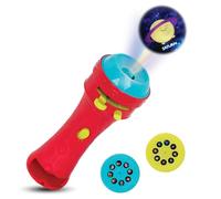 B. toys Torcia con Proiettore Light Me To The Moon, Rosso Spazio, Set da 3
