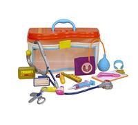 B. toys Wee MD, kit medico giocattolo con valigetta, 14 pezzi | Set da 14 con stetoscopio, termometro, cercapersone, cartellina e accessori per gioco di ruolo del dottore, 18+ mesi