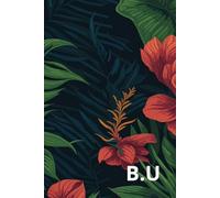 B.U Initials: Lined Notebook with Personalized Name Initials